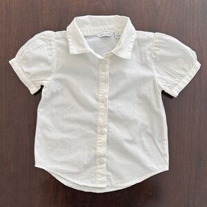Janie and Jack Cream Button Down Shirt
